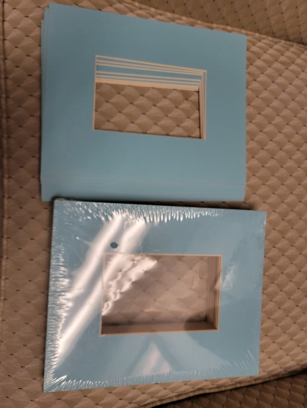 Bundle Of Blue Photo Frame Mats 28 Total